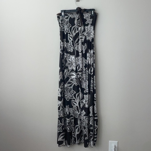 L.O.G.G. Hawaiian print sleeveless dress maxi length women size medium - Picture 3 of 9
